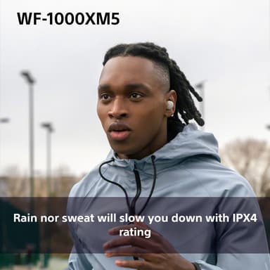 Sony WF-1000XM5 True Wireless in-ear høretelefoner (sølv)