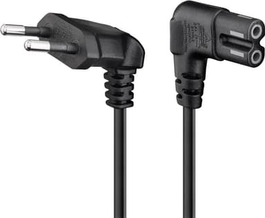 Goobay Euro-tilslutningskabel, 3 m, sort