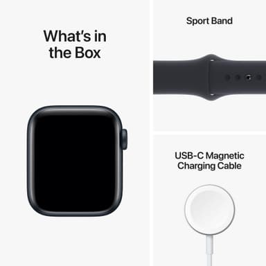 Apple Watch SE 2nd Gen 40 mm GPS (Midnight Alu/Midnight sportsbånd)