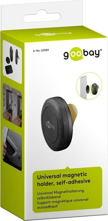 Universel magnetisk holder, selvklæbende