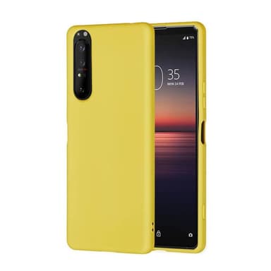 Liquid silikone cover Sony Xperia 1 II - Gul