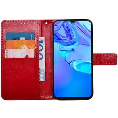Wallet cover 3-kort TCL 305 - Rød