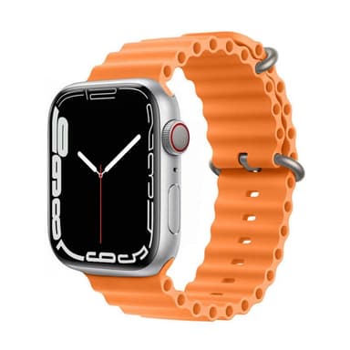 RIB Sport Armbånd Apple Watch 7 (45mm) - Orange