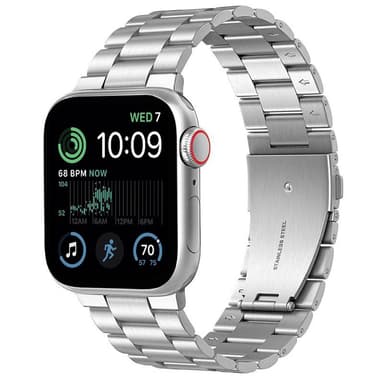 Armbånd Rustfrit stål Apple Watch SE 2022 (44mm) - Sølv