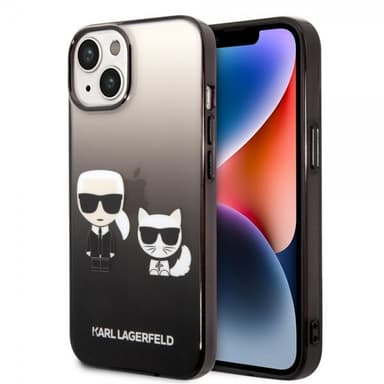 Karl Lagerfeld iPhone 14 Cover Karl & Choupette Gradient Sort