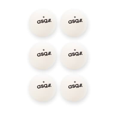 ASG Bordtennisbolde Hvid 6-pak