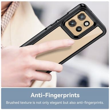 SKALO Motorola Edge 50 Neo 5G Farve Bumper Cover - Sort