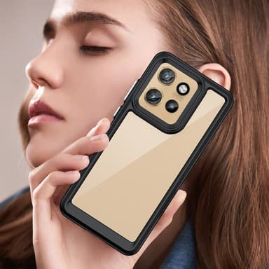 SKALO Motorola Edge 50 Neo 5G Farve Bumper Cover - Sort
