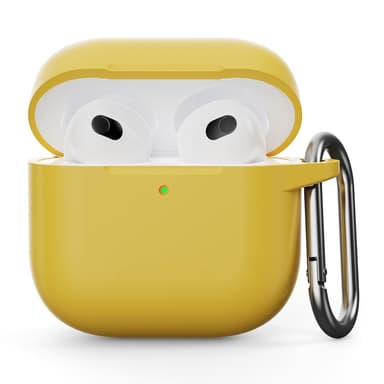 SKALO AirPods 4 Ultratyndt silikonecover - Gul