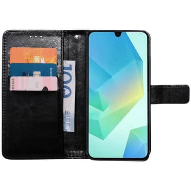 Wallet cover 3-kort Samsung Galaxy A16 5G - Sort
