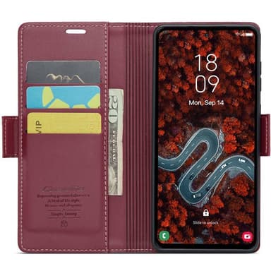 CaseMe mobilcover 023 Samsung Galaxy S24 FE - Bordeaux