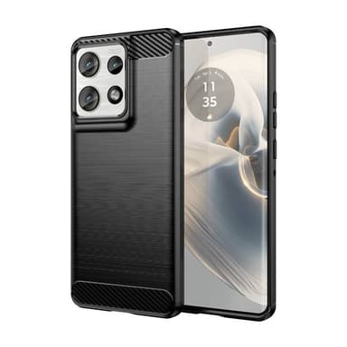 Børstet silikone cover Motorola Moto G75 5G - Sort