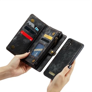 CaseMe mobilcover 008 8-kort Samsung Galaxy A16 5G - Sort/grå