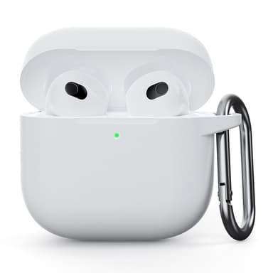 SKALO AirPods 4 Ultratyndt silikonecover - Hvid