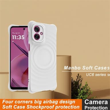 IMAK Motorola Moto G55 5G UC-6 Series Cover - Hvid