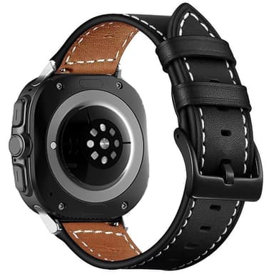SKALO Læderrem Samsung Watch Ultra 47mm  - Sort