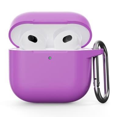 SKALO AirPods 4 Ultratyndt silikonecover - Lilla
