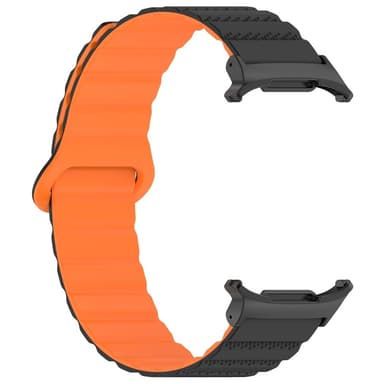 SKALO TPU Magnetarmbånd Samsung Watch Ultra 47mm - Sort-Orange