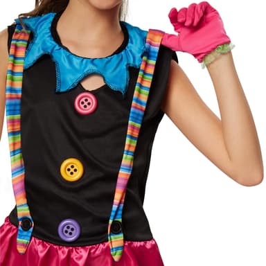 Pigekostume Crazy New Wave Clown - 104 (3-4y)