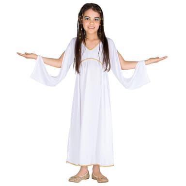 Græsk prinsesse Efgenia børnekostume - 128 (8-10y)