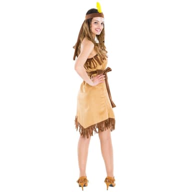 Indianerpigen Hope kostume - XL