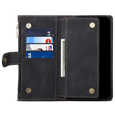 SKALO Motorola Moto G55 5G ESEBLE Big Wallet Pungetui - Sort