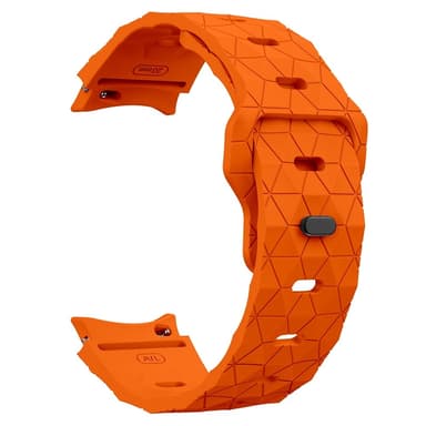 SKALO Hexagon Silikonerem Samsung Watch 7 40mm/44mm - Orange