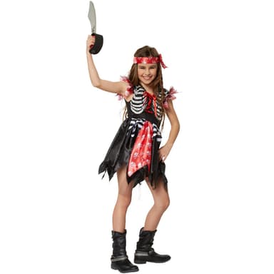 Piratprinsesse børnekostume - 104 (3-4y)