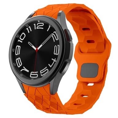 SKALO Hexagon Silikonerem Samsung Watch 7 40mm/44mm - Orange