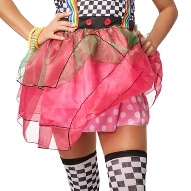 Neon klovn kostume - XL