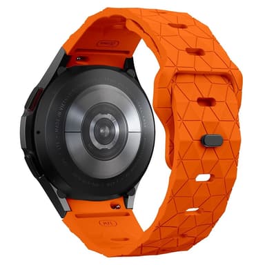 SKALO Hexagon Silikonerem Samsung Watch 7 40mm/44mm - Orange