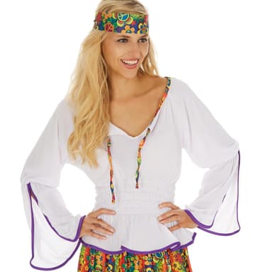 Hippie 70'er kostume - XL