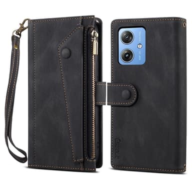 SKALO Motorola Moto G55 5G ESEBLE Big Wallet Pungetui - Sort