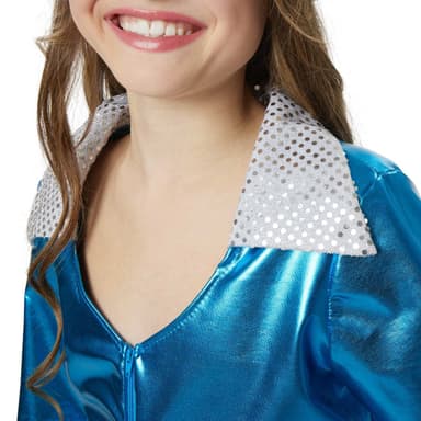 Glitrende Disco Starlet børnekostume - 140 (9-10y)