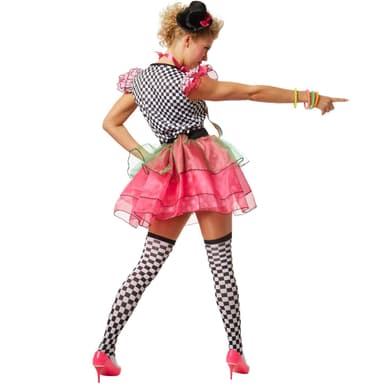 Neon klovn kostume - M