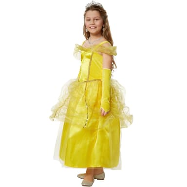 Prinsesse Belle børnekostume - 140 (9-10y)