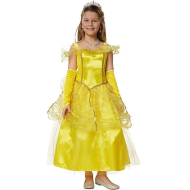 Prinsesse Belle børnekostume - 140 (9-10y)