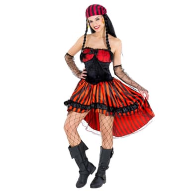 Piratkvinden Elisabeth kostume - S