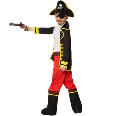Piratprins børnekostume - 140 (9-10y)