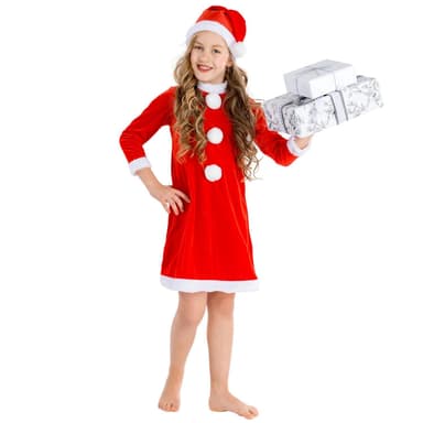 Nissepige børnekostume - 128 (8-10y)