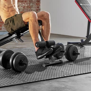 Fitnessgulv med 12 brikker - blå