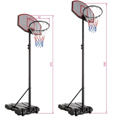 Basketballkurv Harlem - sort