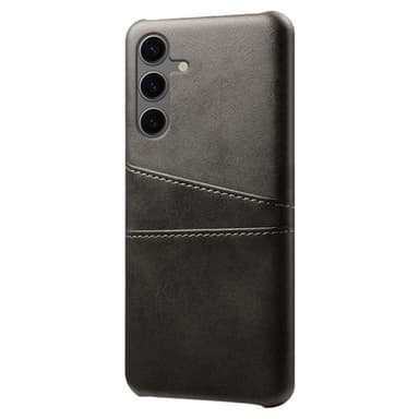 SKALO Samsung S24 FE PU-læder Cover med Pung - Sort