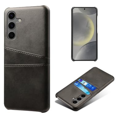 SKALO Samsung S24 FE PU-læder Cover med Pung - Sort