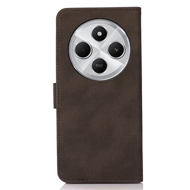 SKALO Xiaomi Redmi 14C KHAZNEH Pungetui i PU-læder - Brun