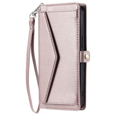SKALO Motorola Moto G35 5G PU-Læder Envelope Flip Cover - Rosa guld