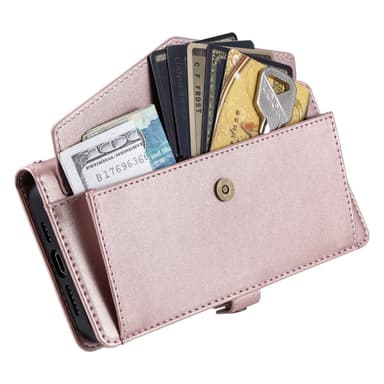 SKALO Motorola Moto G35 5G PU-Læder Envelope Flip Cover - Rosa guld