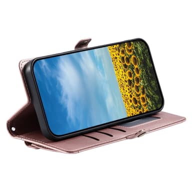 SKALO Motorola Moto G35 5G PU-Læder Envelope Flip Cover - Rosa guld