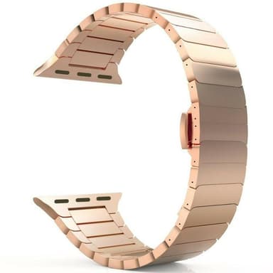 SKALO Metalarmbånd ""Flat"" Apple Watch SE 40mm - Rosa guld