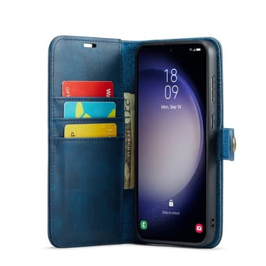 DG MING Samsung S24 FE 2-i-1 Magnet Pungetui - Blå